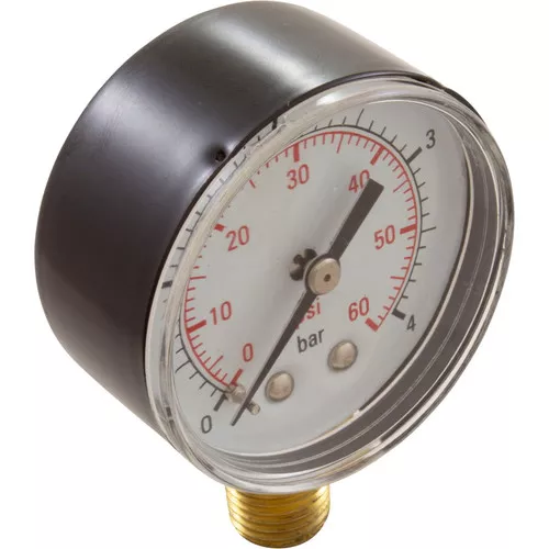 0-60 Pressure Test Gauge Bottom Mount 25501-000-800