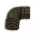 1.25" PLASTIC 90 DEGREE ELBOW WARM GRAY 8U (CLEARANCE ITEM)