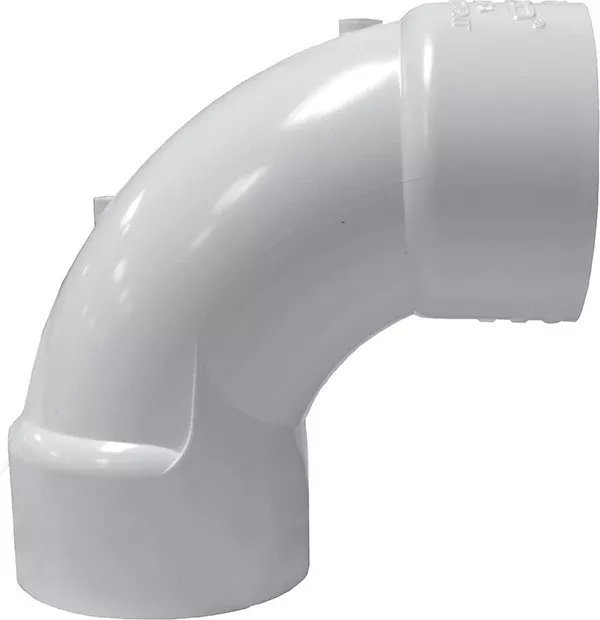 1.5" 90 Sweep Elbow, Slip x Slip