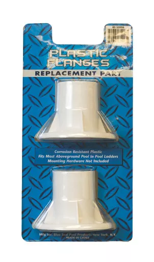 1.5" Plastic Flanges White