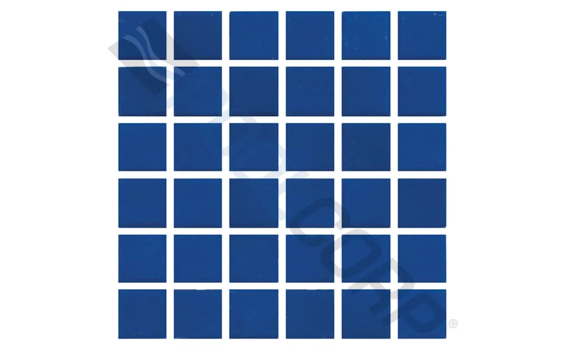 1" x 1" Unglazed Sapphire Sky Pool Tile