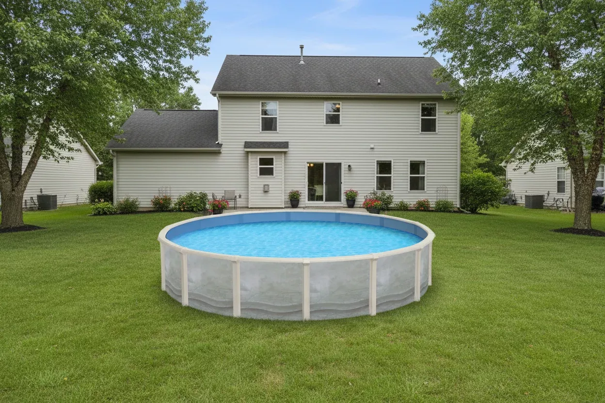 24'x 52" Round Trinity Resin Above Ground Pool