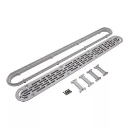 32" Channel Drain Cover & Frame White | 32CDFLFR101