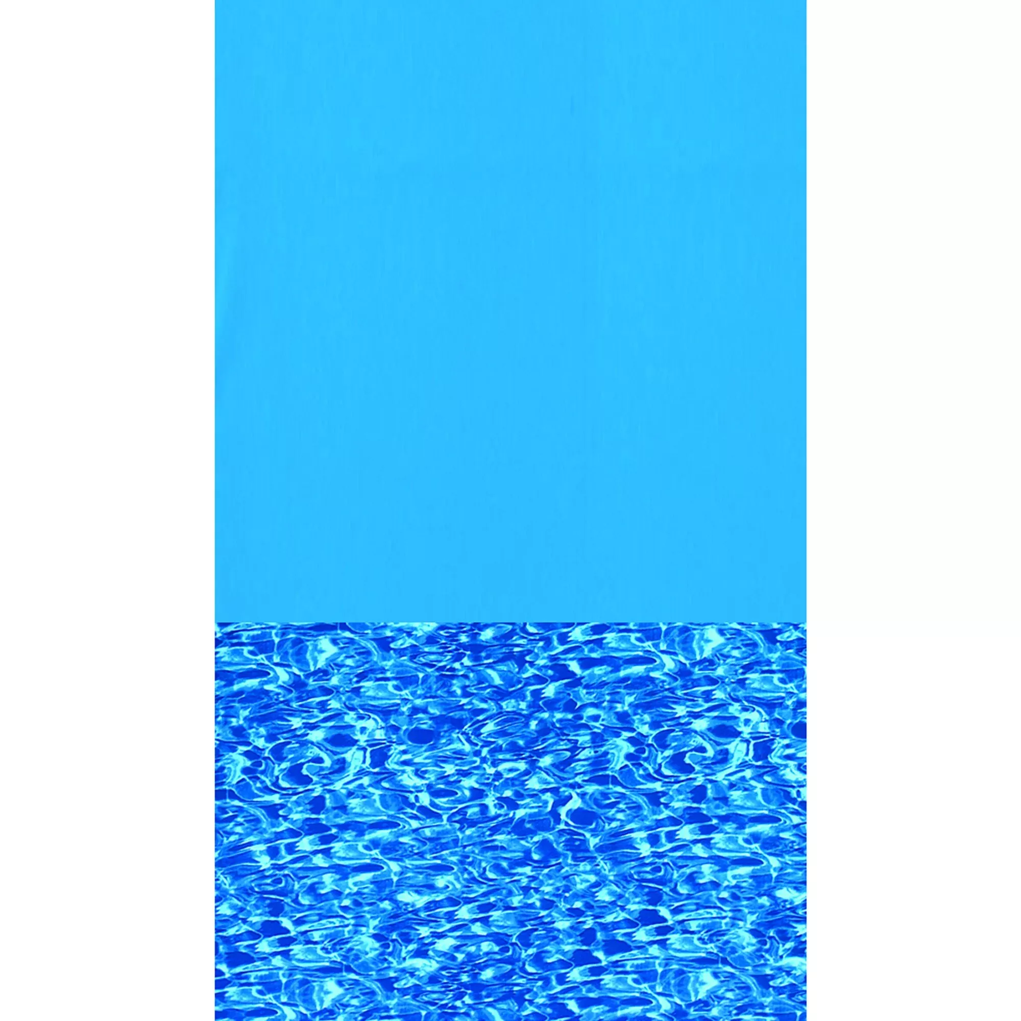 Above Ground Pool Liner, Overlap, Round, 15' x 48"/52", Blue Wall / Swirl Bottom