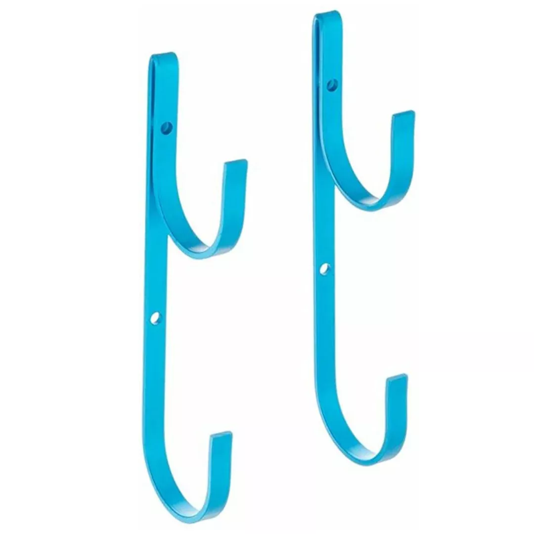 Aluminum Blue Pole Hanger with Screws