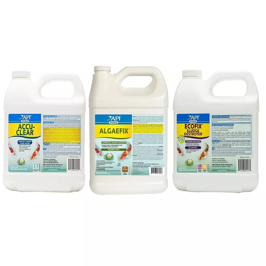 API Pond Spring Clarity Bundle: Accu Clear, EcoFix & AlgaeFix