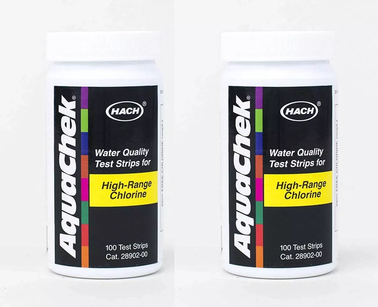 AquaChek High Range Chlorine Test Strips (100 test strips) Pack of 2