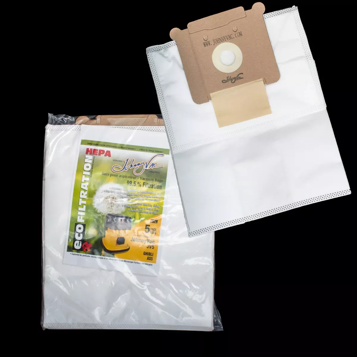 BA10445 Ghibli OEM AS5 Hepa Bag **5 Pack JV5**
