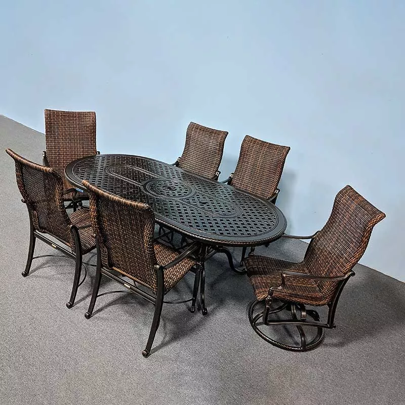 Bel Air 86" Woven Dining Set