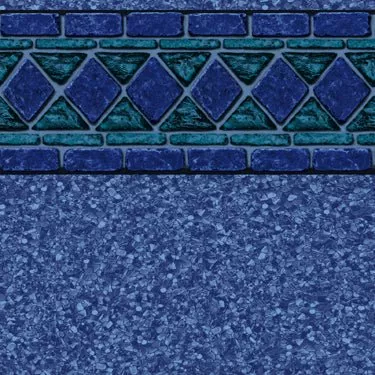 Blue Lancashire, Blue Beach Pebble Floor In Ground Pool Liner