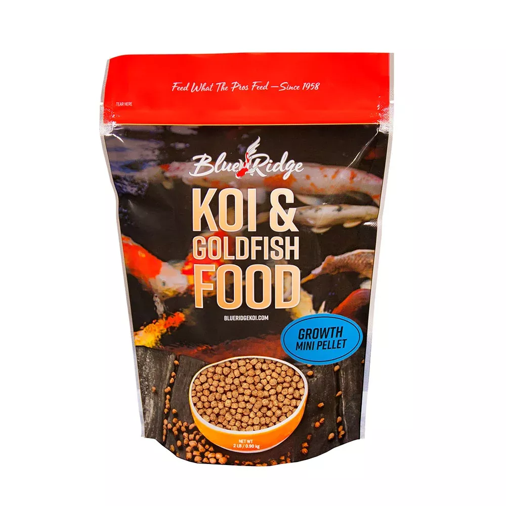 Blue Ridge Fish Hatchery Mini Pellet Growth Formula Koi & Goldfish Food