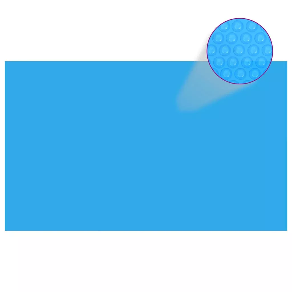 Blue Solar Pool Cover 196.9"x118.1" PE Blue