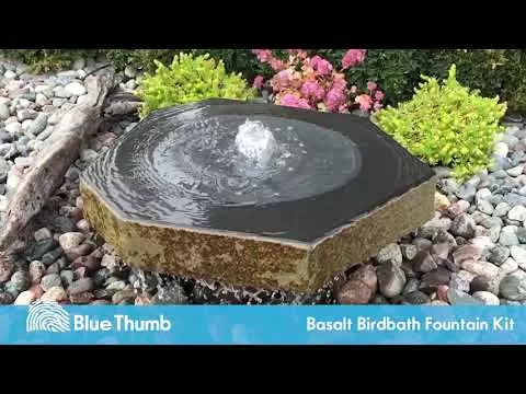 Blue ThumbBasalt Bird Bath Fountain Kit