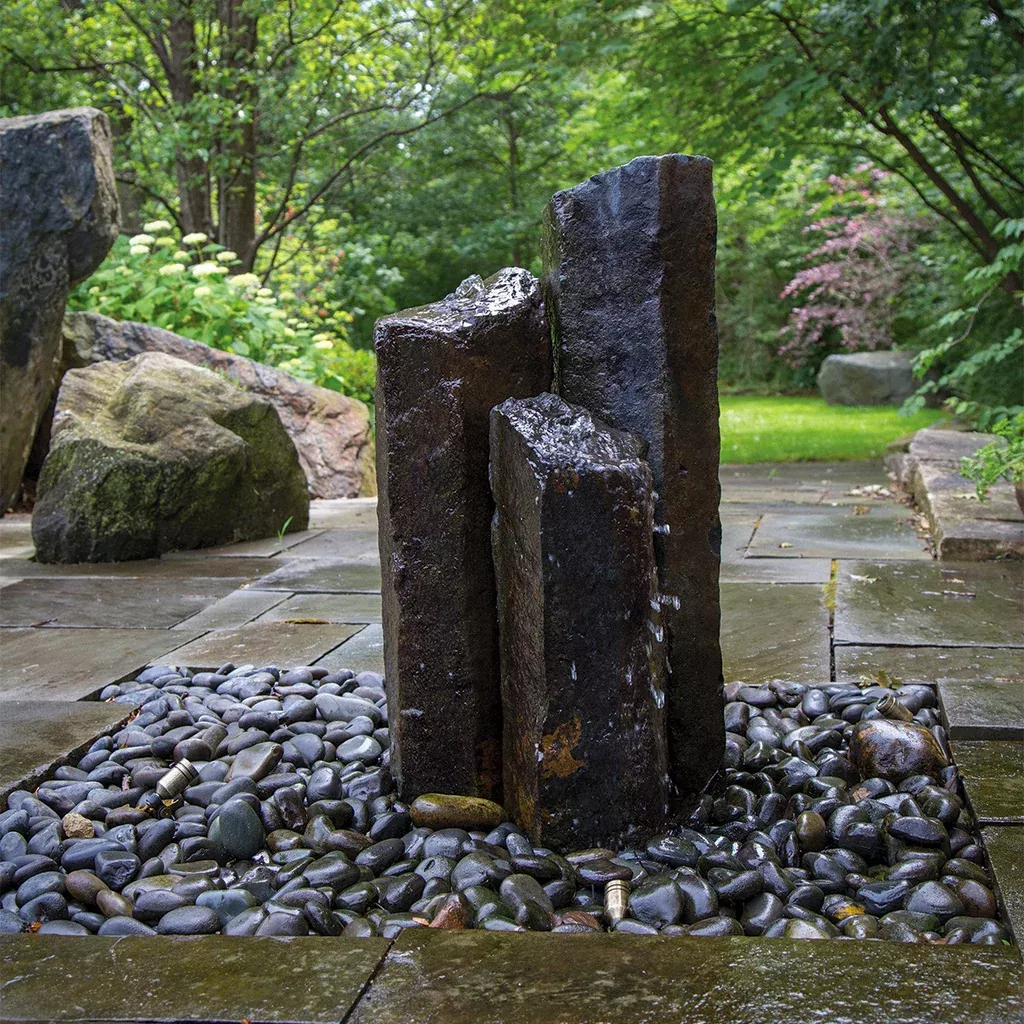 Blue ThumbTall Rustic Basalt Fountains- Various Sizes