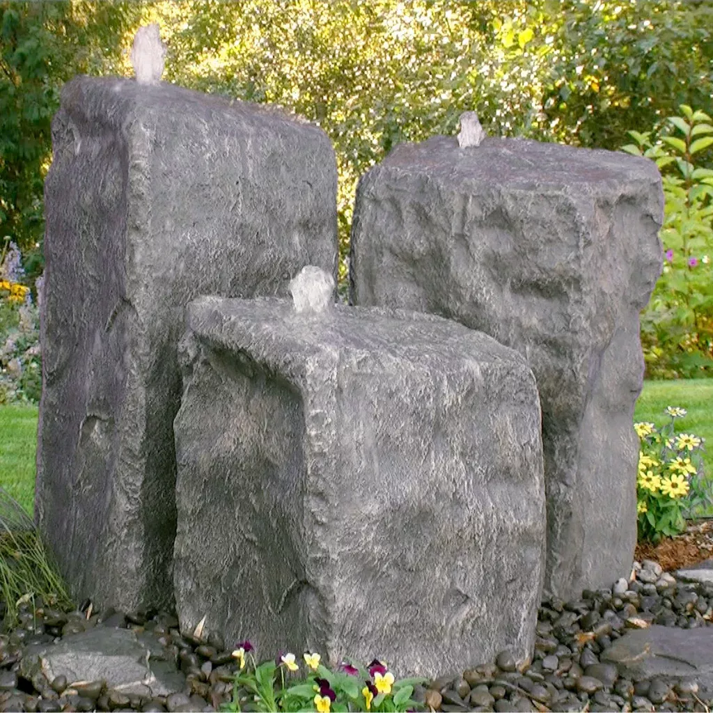 Blue ThumbWatershed Triple Fountain Kit or Rocks Only