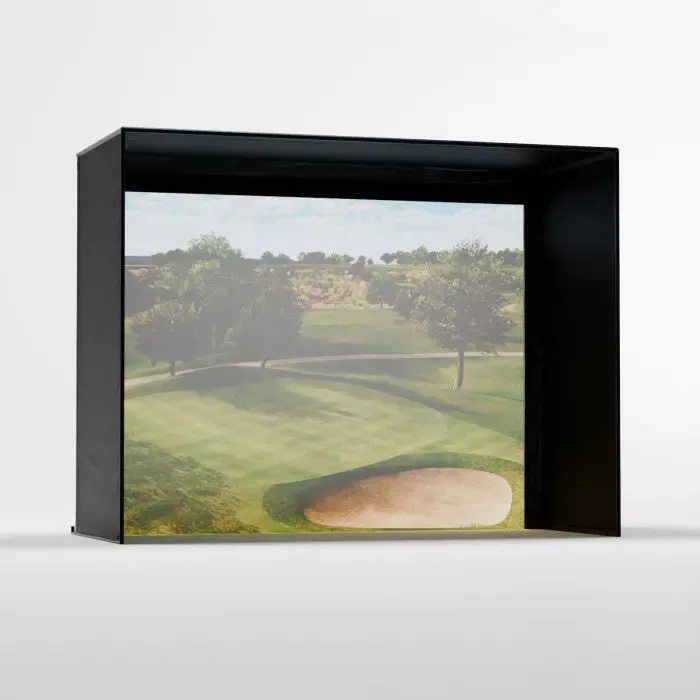 Carl's Place DIY Golf Simulator Enclosure Kit with Preferred Impact Screen 9x12 ft | Model: gekc2-pd-9x12x5
