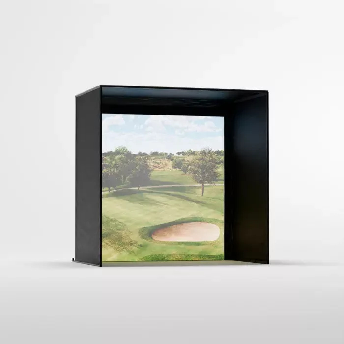 Carl's Place DIY Golf Simulator Enclosure Kit with Premium Impact Screen 8x8 | Model: gekc2-pm-8x8x5