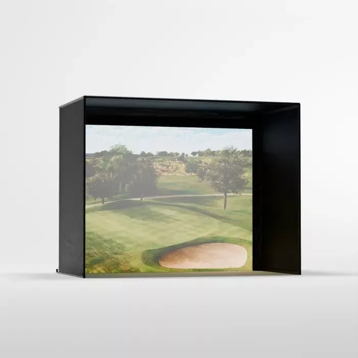 Carl's Place DIY Golf Simulator Enclosure Kit with Standard Impact Screen 7.7x10 | Model: gekc2-is-7-7x10x5