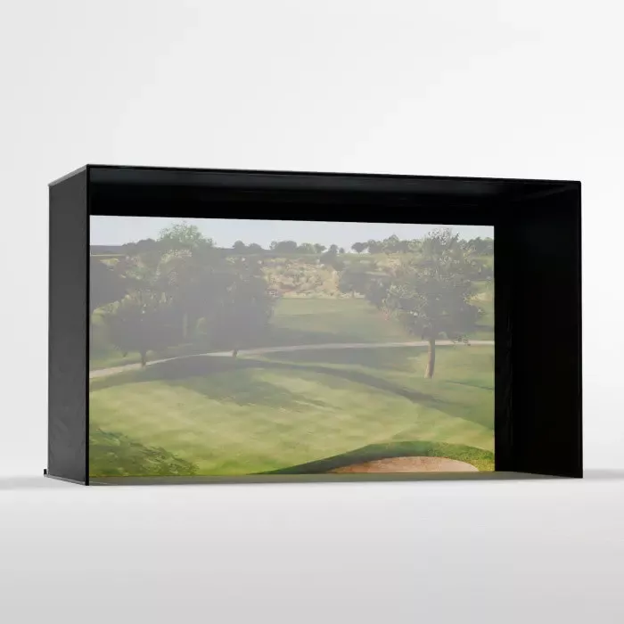 Carl's Place DIY Golf Simulator Enclosure Kit with Standard Impact Screen 7.7x13 | Model: gekc2-is-7-7x13x5