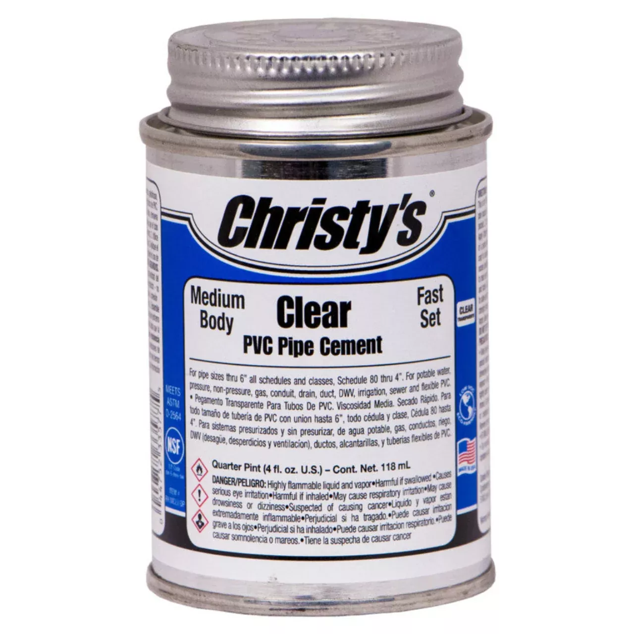 Christy's Clear Medium PVC Pipe Cement