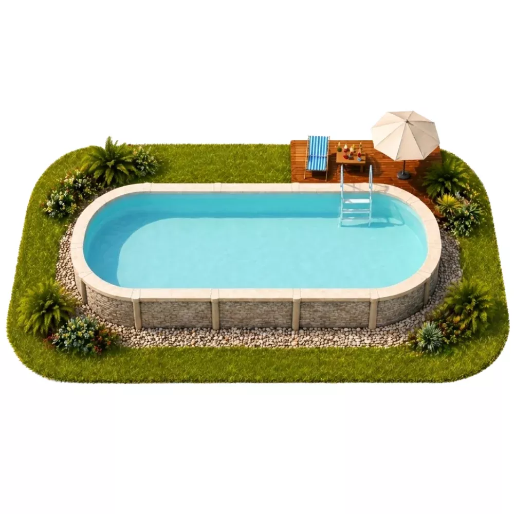 Classic Majestic Oval Saltwater Above Ground Pool Kit