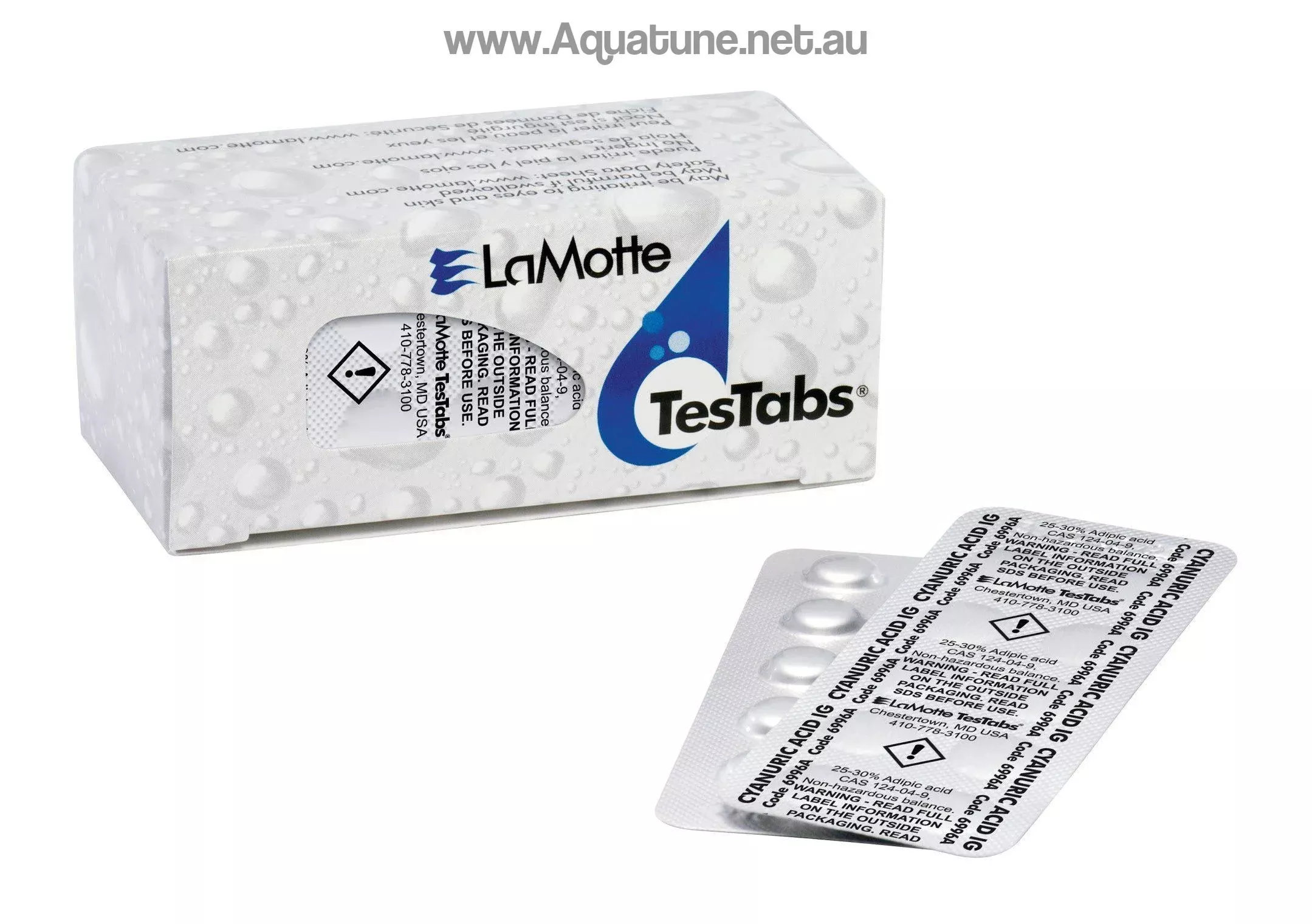 ColorQ cyanuric acid reagent testing tablets box of 50 - 6996AH/A2