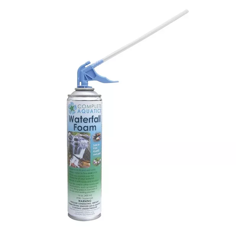 Complete Aquatics DIY Black Waterfall Foam, 16 Ounce Spray Can