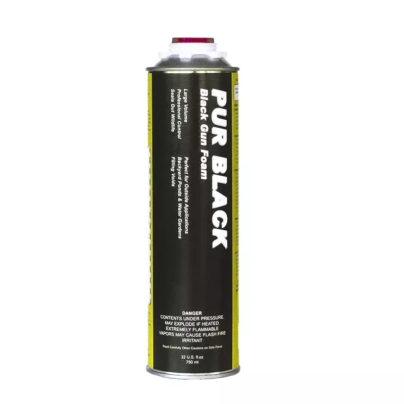 Complete Aquatics Professional Black Waterfall Foam, 32 Ounce Can