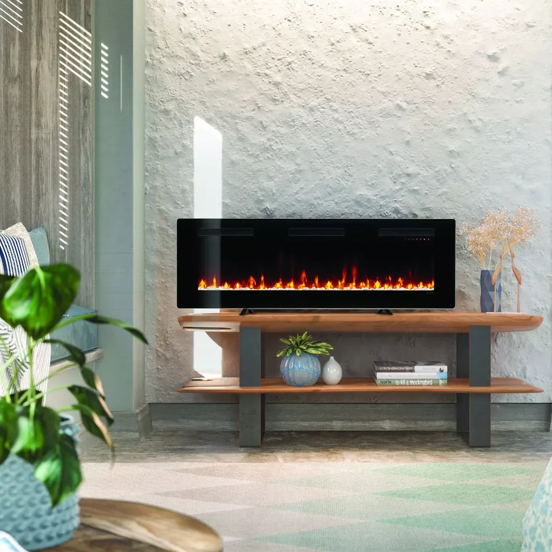 Dimplex 60" Sierra Linear Electric Fireplace - Wall Mount / Table Top