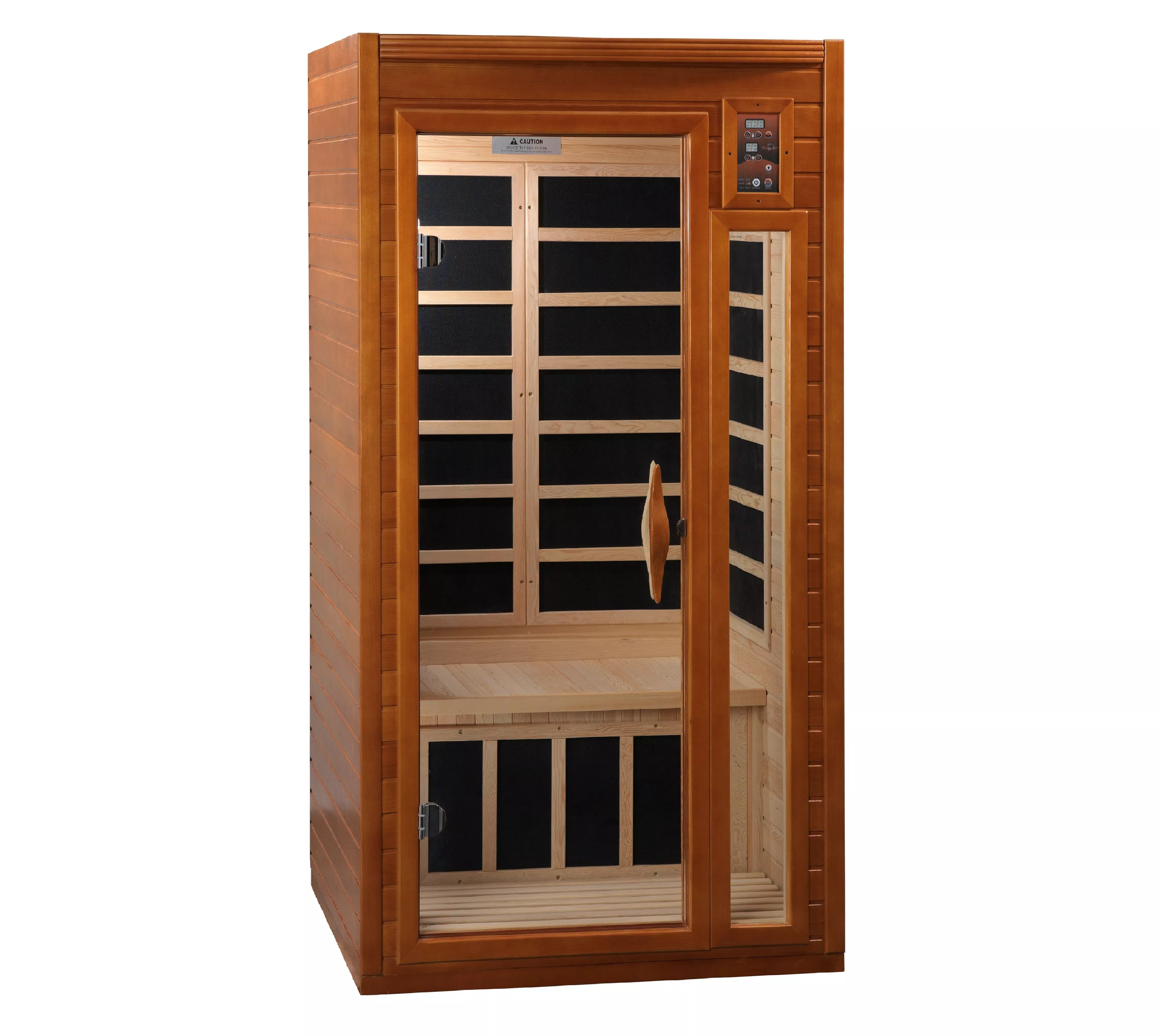 DYN-6106-01 Barcelona Elite Golden Designs Dynamic 2 Person Sauna Ultra Low EMF