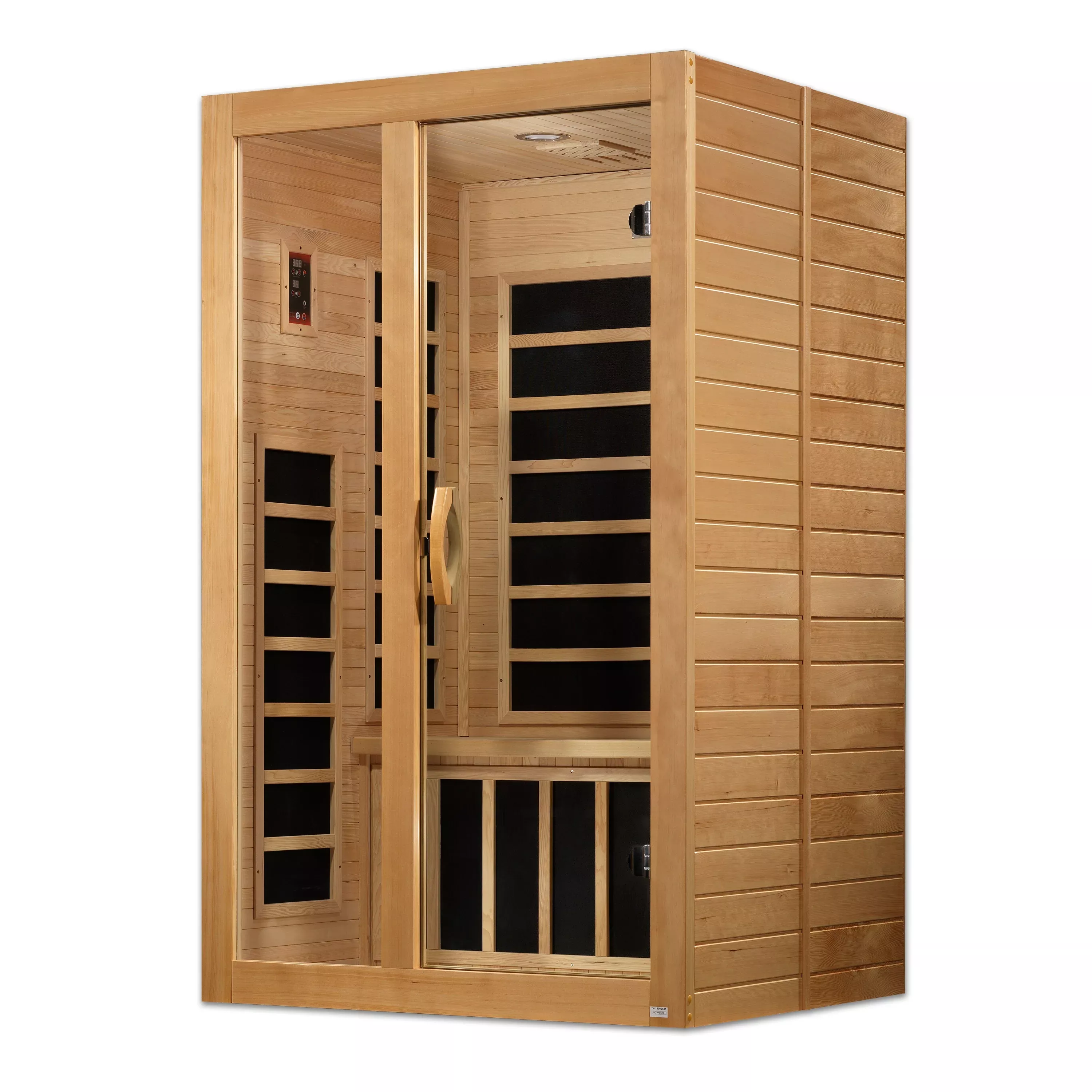 DYN-6209-01 Santiago Golden Designs Dynamic 2 Person Sauna Low EMF