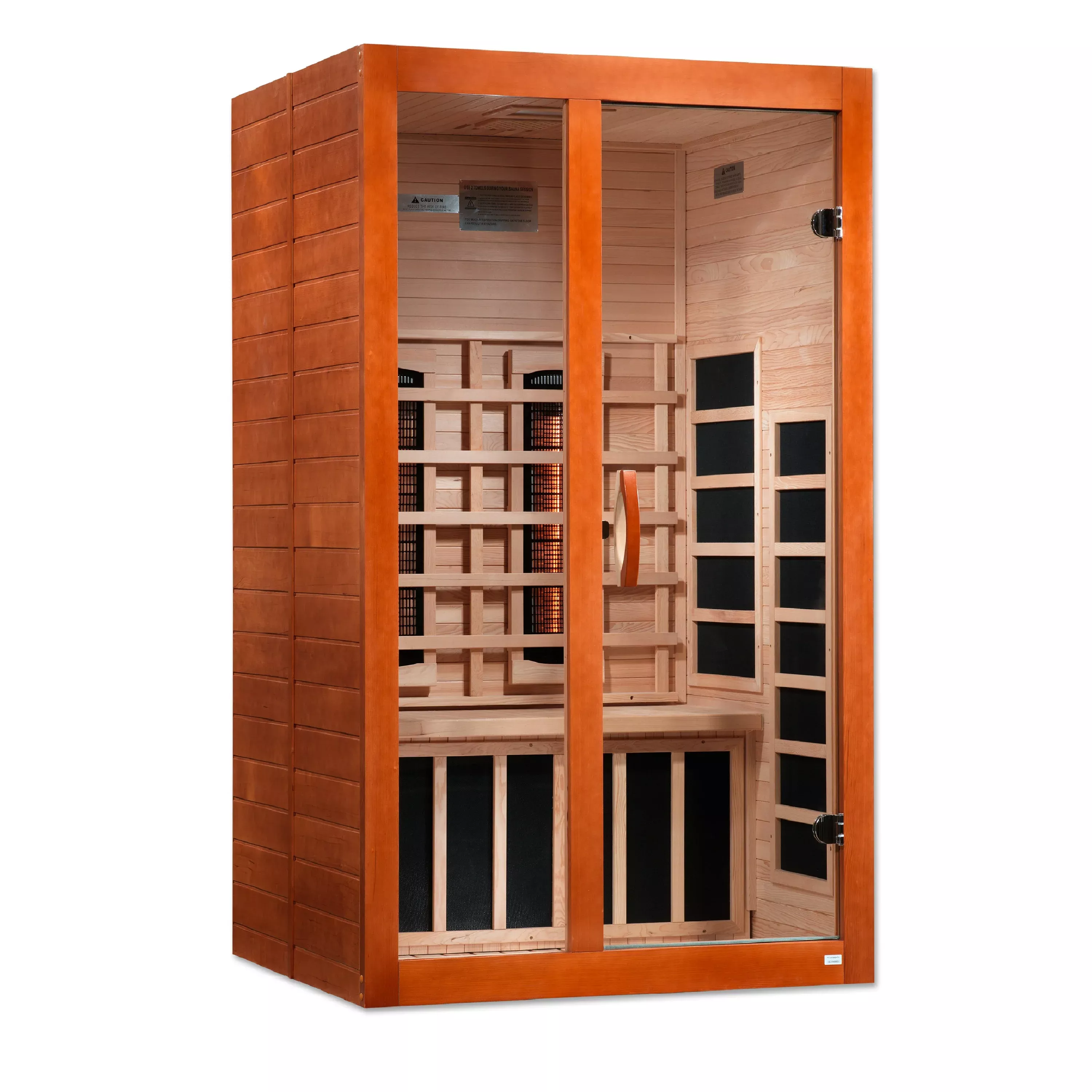 DYN-6209-03 FS Santiago Golden Designs Dynamic 2 Person Sauna Full Spectrum