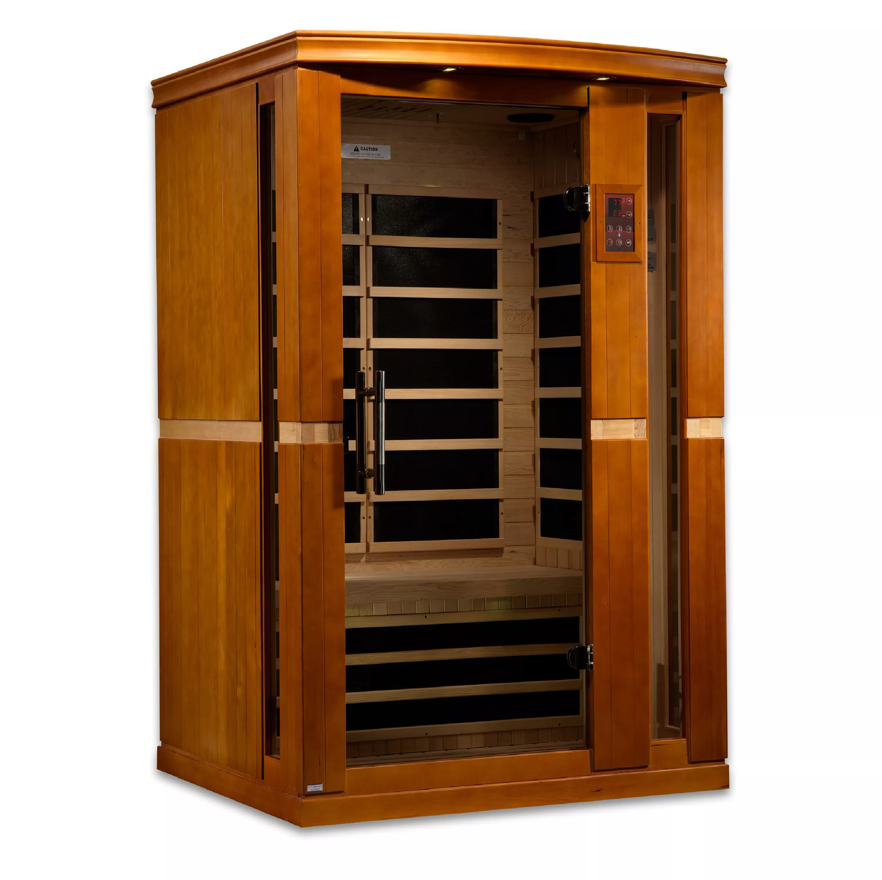 DYN-6220-01 Vittoria Golden Designs Dynamic 2 Person Sauna Low EMF