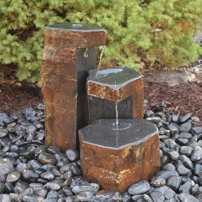 EasyPro Tranquil Decor Keyed Spillway Basalt Columns 3-Piece Kit, Local Pick-Up Only