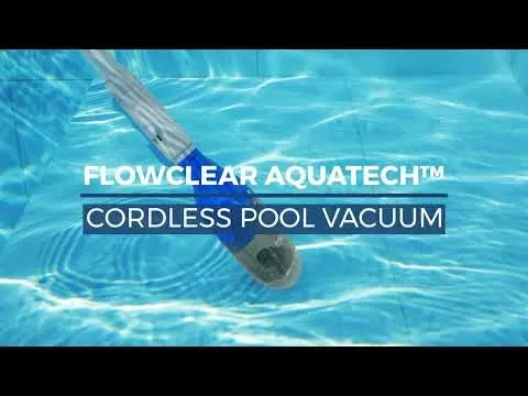 Flowclear AquaTech Silver Cordless Spa And Pool Vacuum