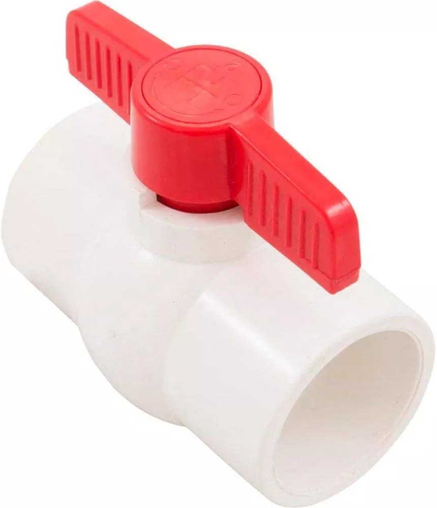 Hayward 2" Socket Compact PVC Ball Valve, White | QVC1020SSEW