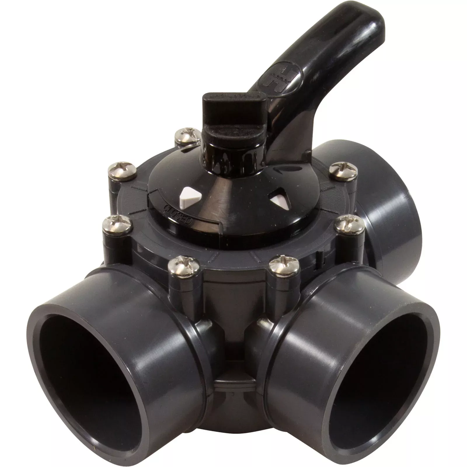 Hayward PVC Diverter Valve, 3-Way, 2 - 2 1/2" (PSV3S2DGR)