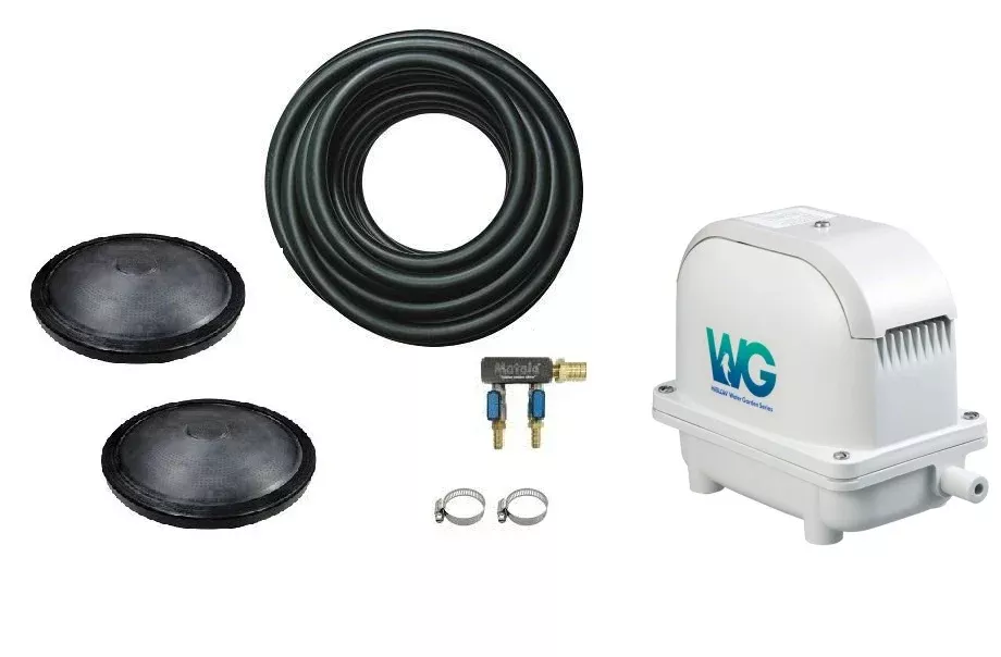 Hiblow WG Series Air Pump Aeration Kits with Matala Air Diffusers
