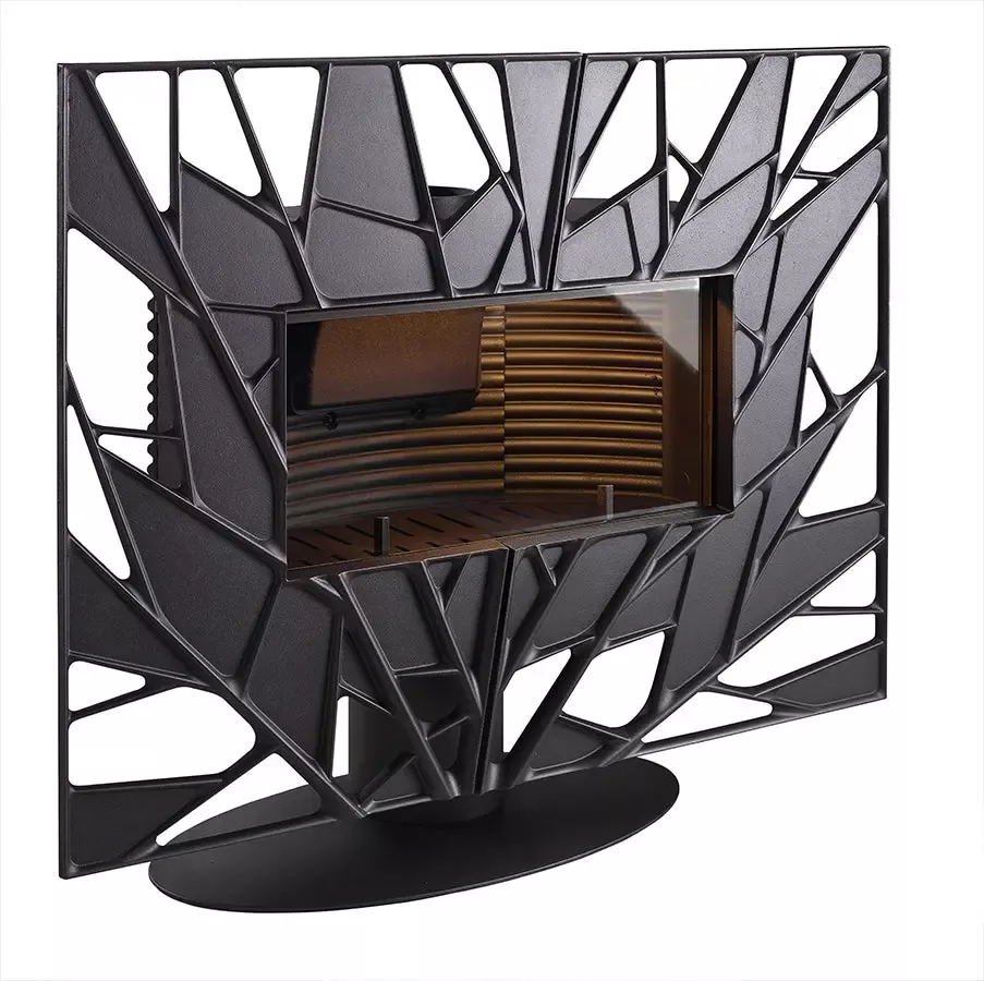 Invicta Wood Stove Gaya Feuille Free-Standing Linear 6118-44