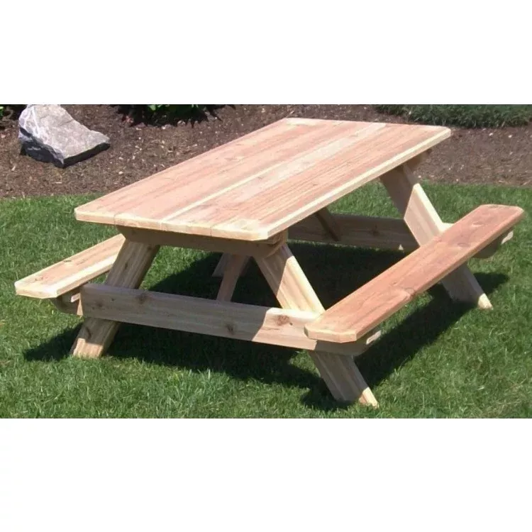 A&L Furniture Co. 4' Amish-Made Cedar Kids Picnic Table