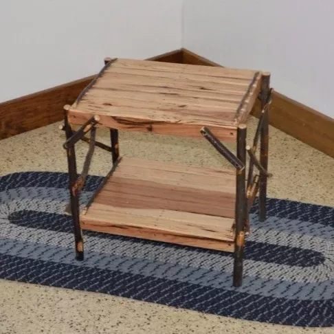 A&L Furniture Co. Amish-Made Hickory End Table