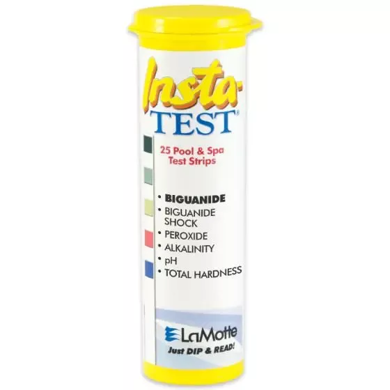 LaMotte INSTA-TEST 6 IN 1 Biguanide Pool & Spa Test Strips - 25 Strips