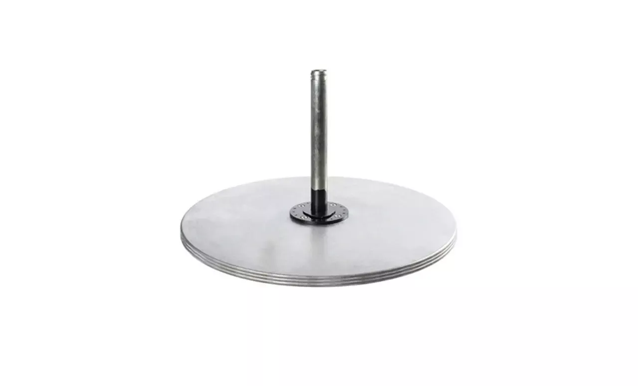 Ledge Lounger Galvanized Steel Plate Stack Cantilever Base