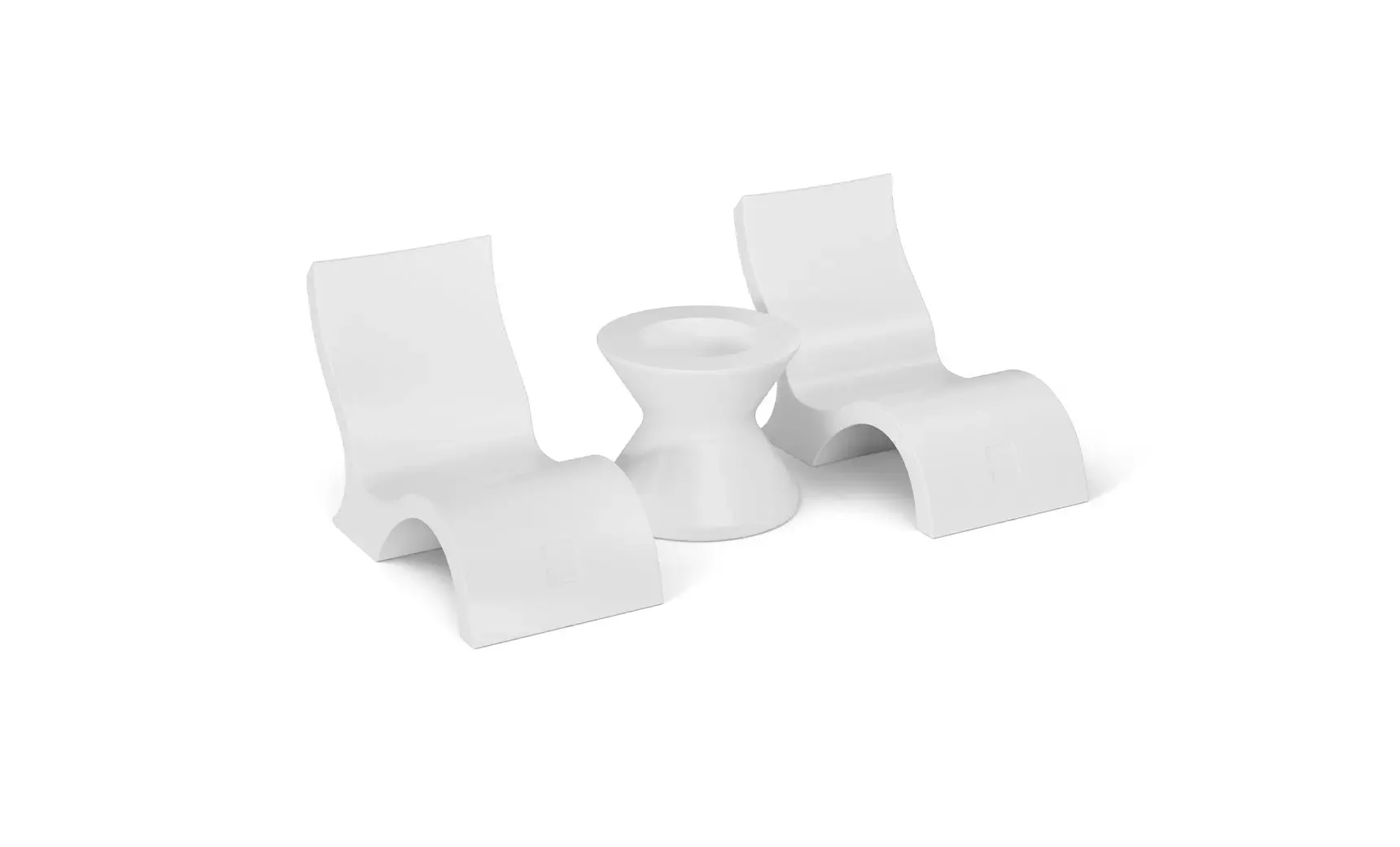 Ledge Lounger Signature Lowback Chair and Side Table In-Pool Set