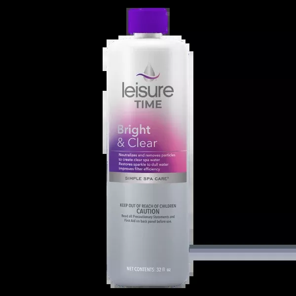 Leisure Time Bright & Clear (32 oz) – Spa & Hot Tub Water Clarifier for Crystal Clear Water