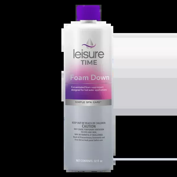 Leisure Time Foam Down (32 oz) – Hot Tub & Spa Defoamer for Instant Foam Removal