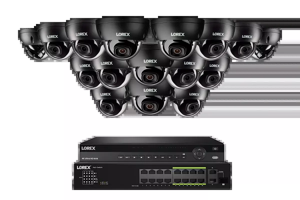 Lorex - Elite Series 4K 32 Camera Capable 6TB Wired NVR System with 8MP Dome Cameras - NC4K6-3216BD-E851 | AQVINA