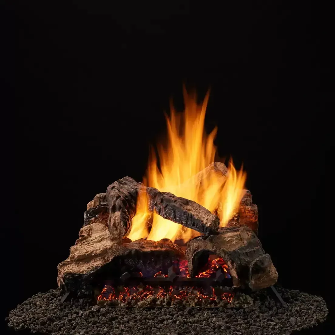 Majestic Duzy 2 Vented Gas Log Set | 65,000 BTU | Patented Natural Flame Burner | DUZY2LS-18-24