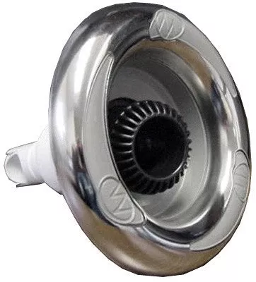Master Spa - X284313 - 5 inch Waterway Power Storm Directional Stainless Steel Jet with MS Logo