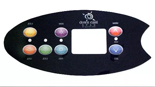Master Spa - X509050 - Down East 3-Pump 7-Button Overlay 2010